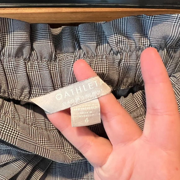Athleta women’s plaid Skyline pant I size 4 - Picture 7 of 11
